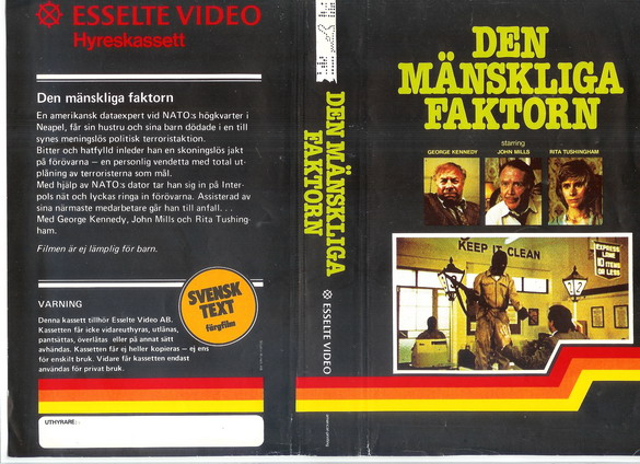 DEN  MÄNSKLIGA FAKTORN (VHS)
